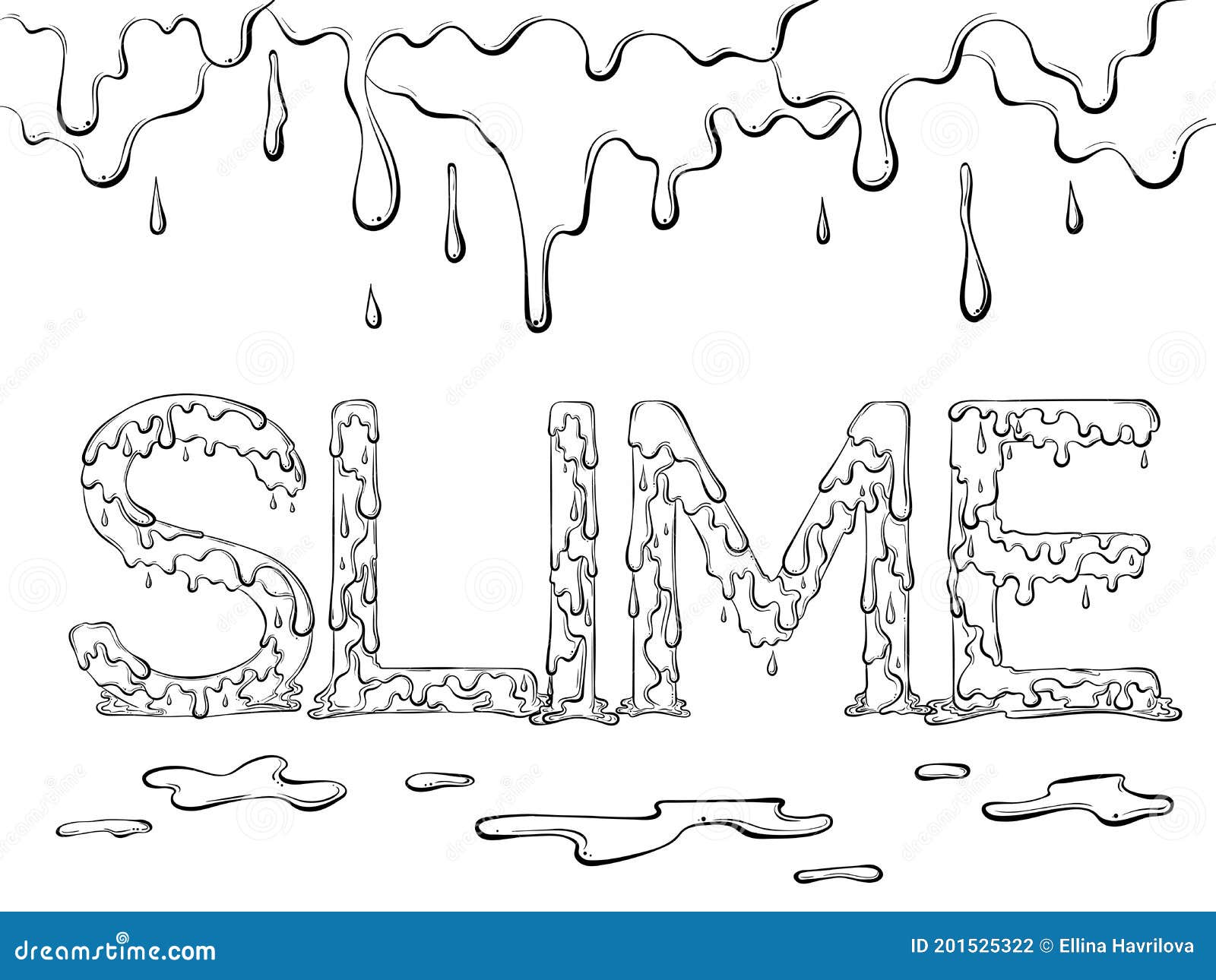 slime coloring page