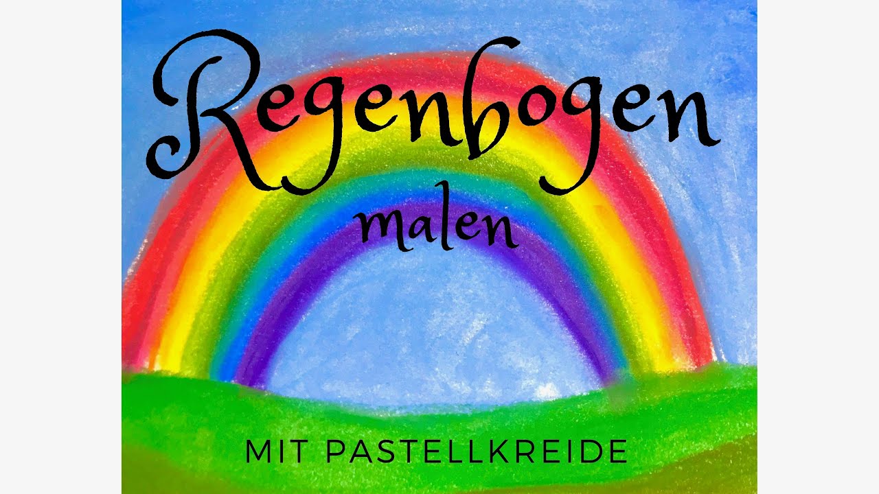 regenbogen malen einfach