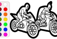 spiderman bike coloring pages