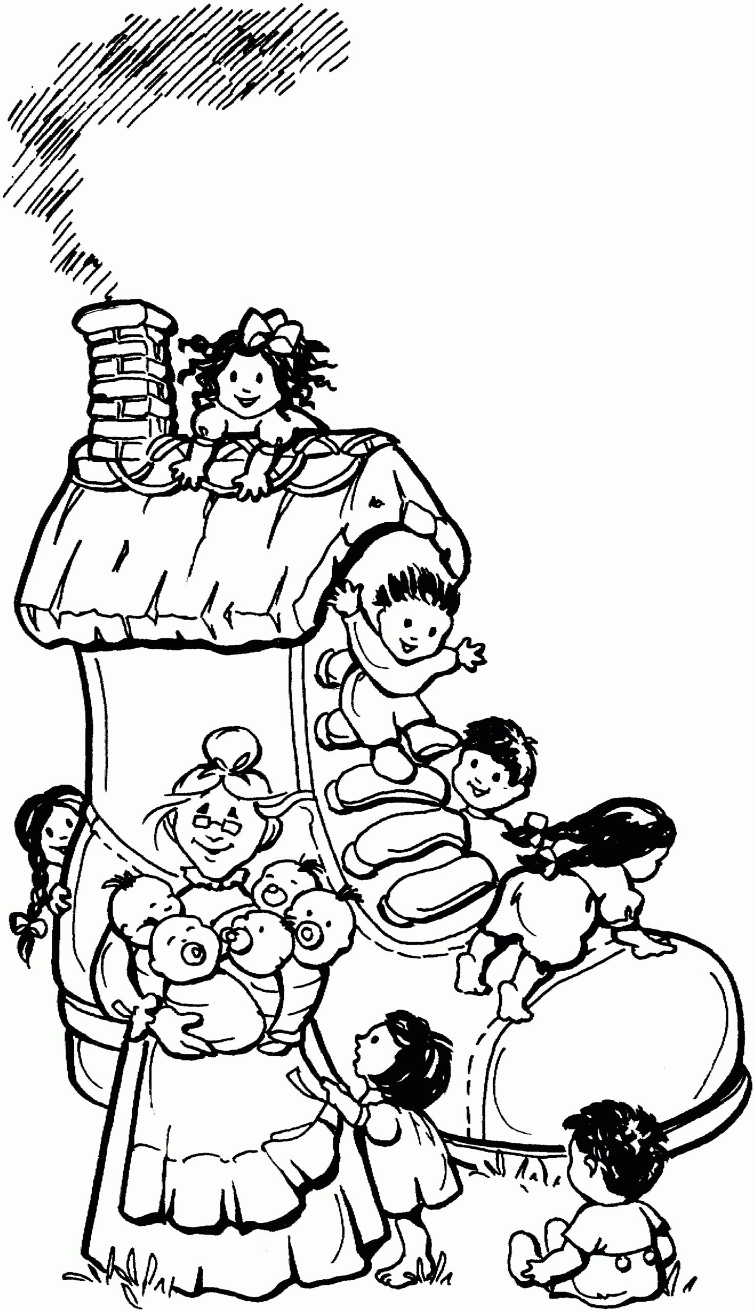 mother goose coloring pages