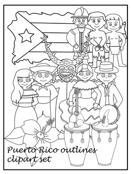 printable puerto rico coloring pages