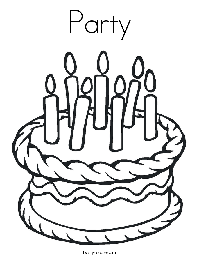 party coloring page