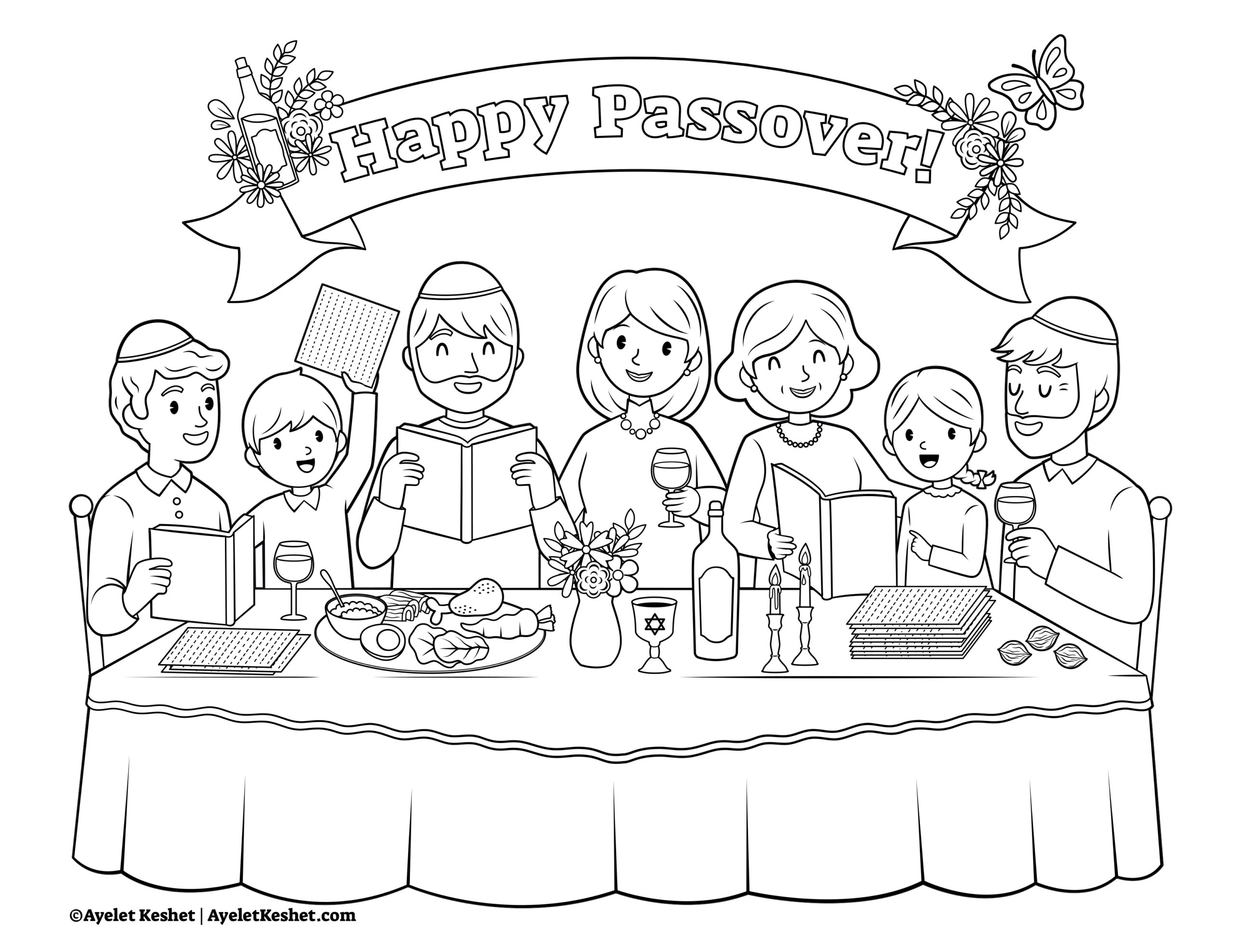 pesach coloring pages pdf