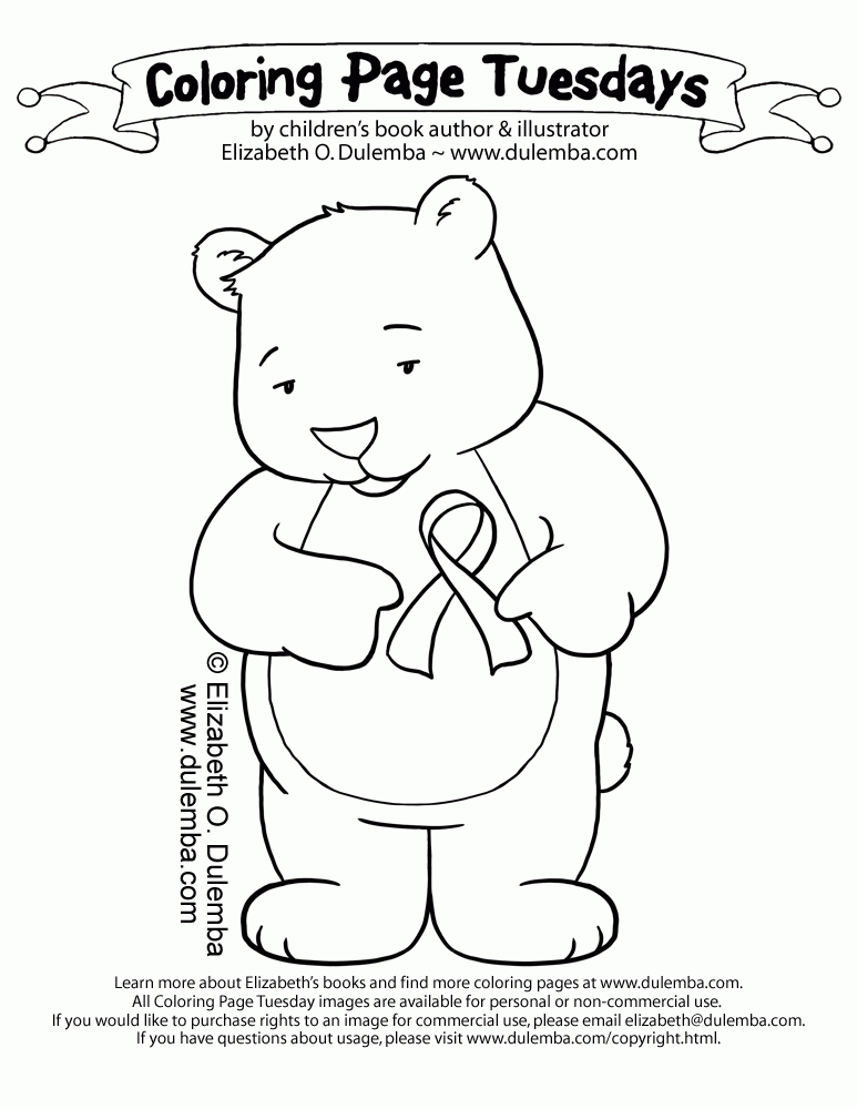 free printable cancer coloring pages