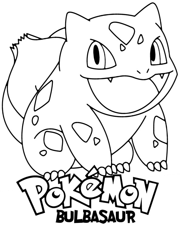 pokemon bulbasaur coloring page