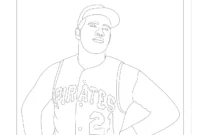 roberto clemente coloring page