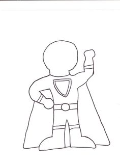 super hero cape coloring page