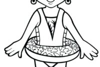 swimsuit coloring pages