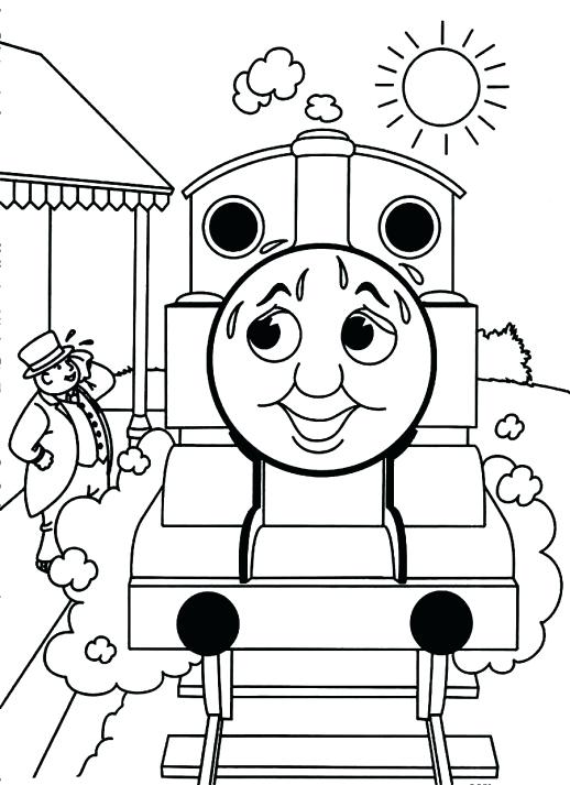 thomas the train birthday coloring pages