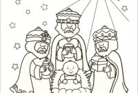 3 wise men coloring page