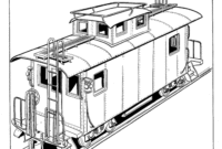 train coloring page printable