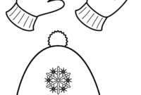 winter mittens coloring pages