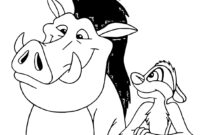 timon and pumbaa coloring pages