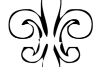 fleur de lis coloring page