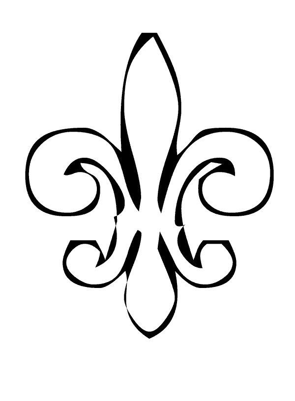 fleur de lis coloring page