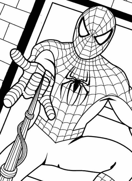 Spiderman Bilder Zum Ausmalen 01 | Spiderman coloring, Halloween