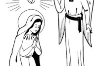 mother mary coloring page