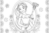 elena of avalor coloring pages