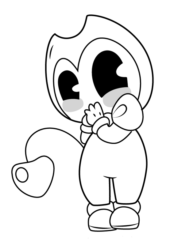 bendy coloring pages free