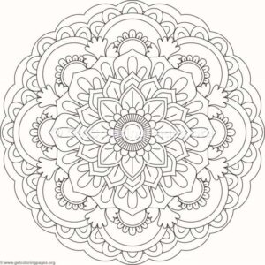 ausmalbilder mandalas