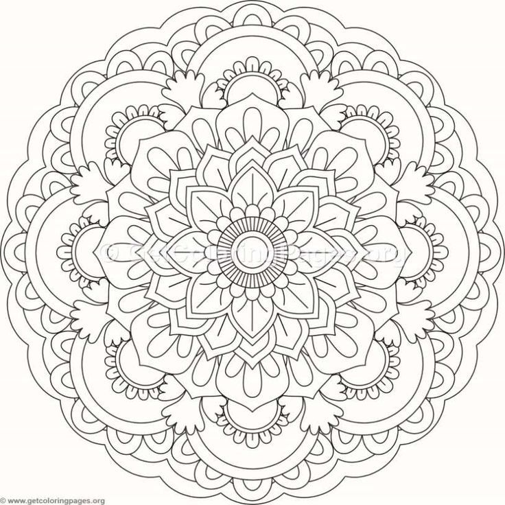 ausmalbilder mandalas