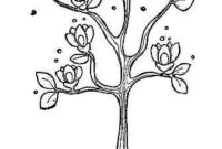 magnolia coloring page