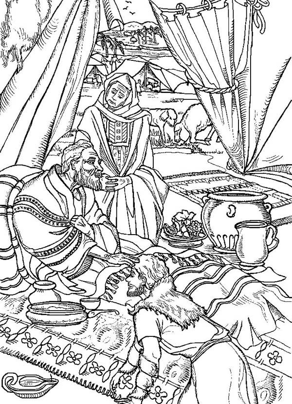 esau and jacob coloring page