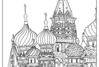 architecture coloring page