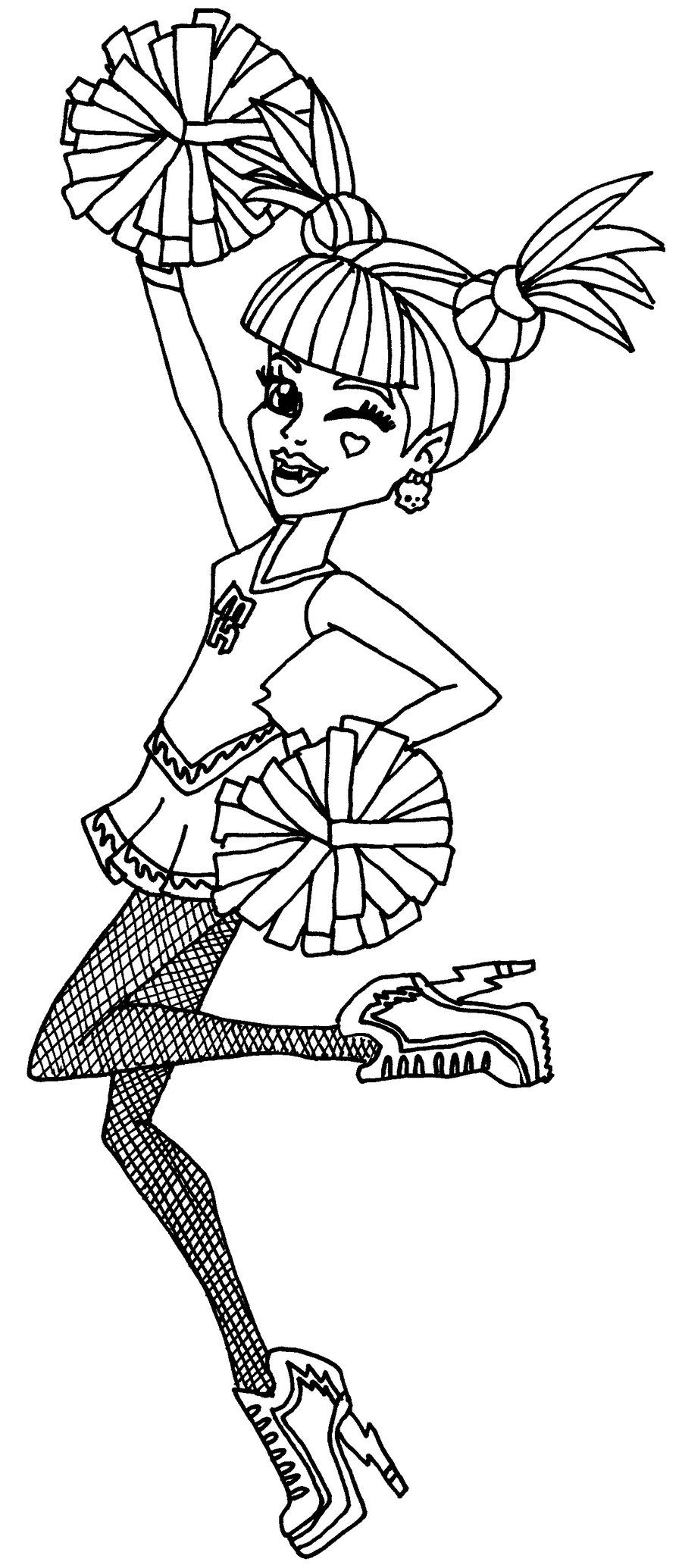 draculaura monster high coloring pages