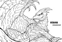 rodan coloring page