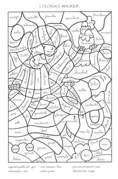 coloriage magique lire des fractions sous diverses ecritures