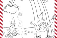 elf on the shelf pets coloring pages