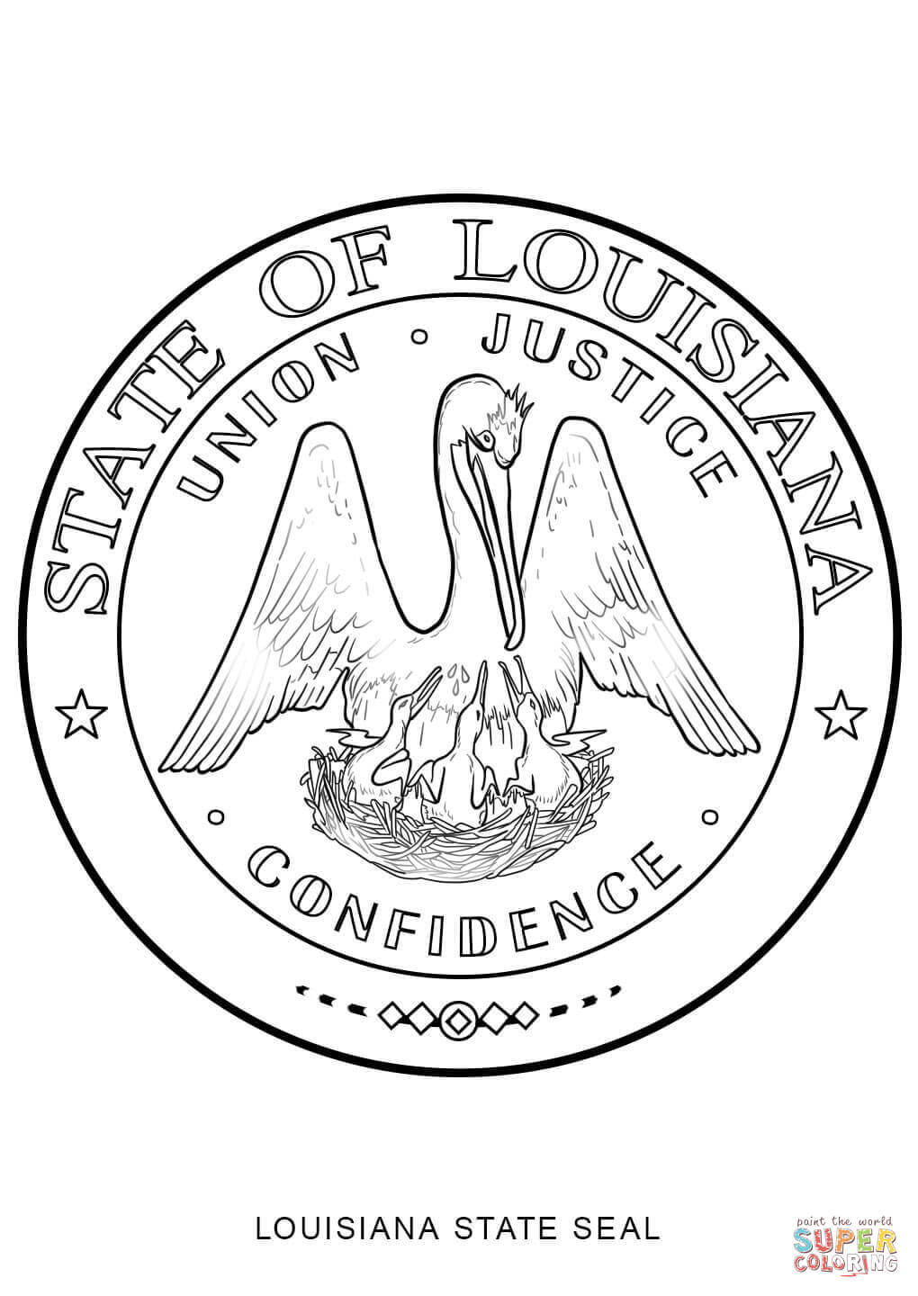 louisiana coloring page