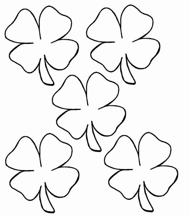 shamrock coloring page pdf