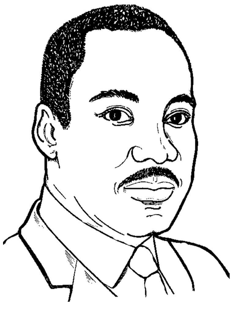 martin luther king jr coloring page 2