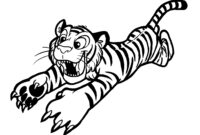 tiger face coloring page