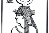 egyptian coloring page