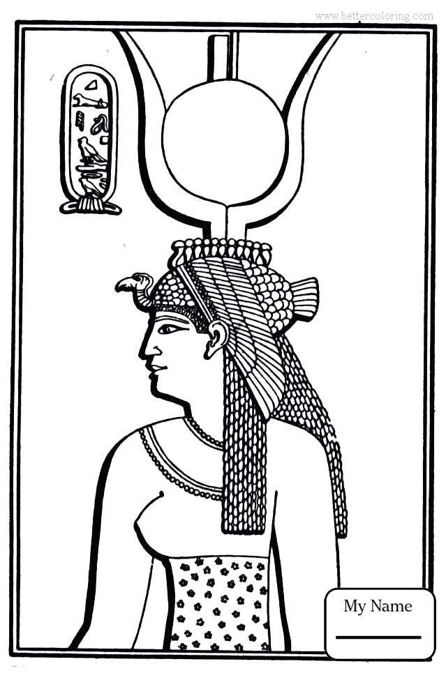 egyptian coloring page