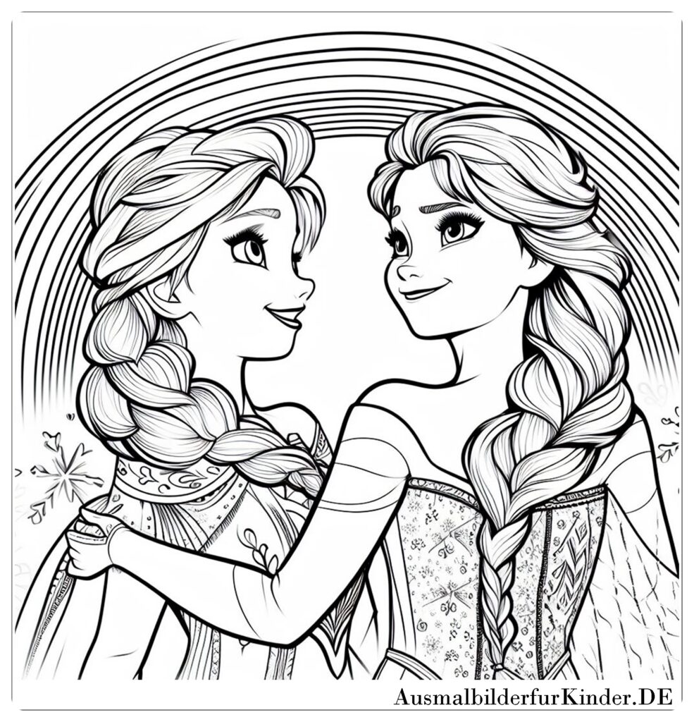 Ausmalbilder Anna und Elsa 003 by ausmalbilderfurkinder