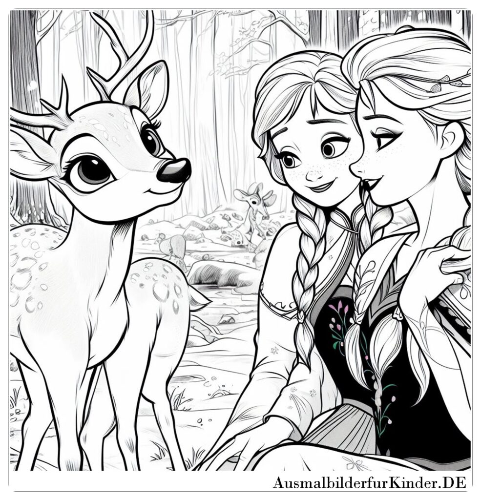 Ausmalbilder Anna und Elsa 008 by ausmalbilderfurkinder