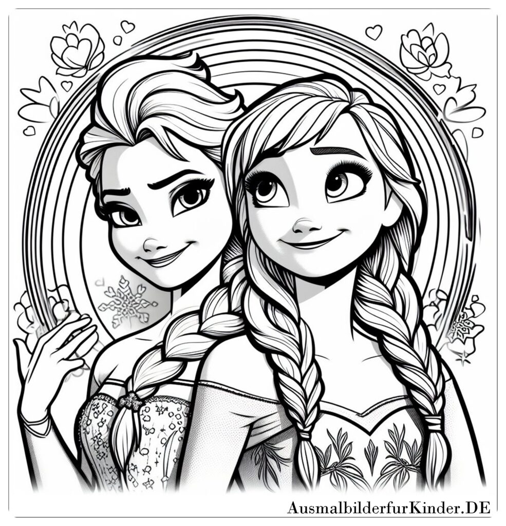 Ausmalbilder Anna und Elsa 009 by ausmalbilderfurkinder