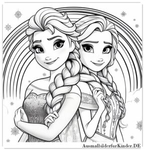 Ausmalbilder Anna und Elsa 010 by ausmalbilderfurkinder