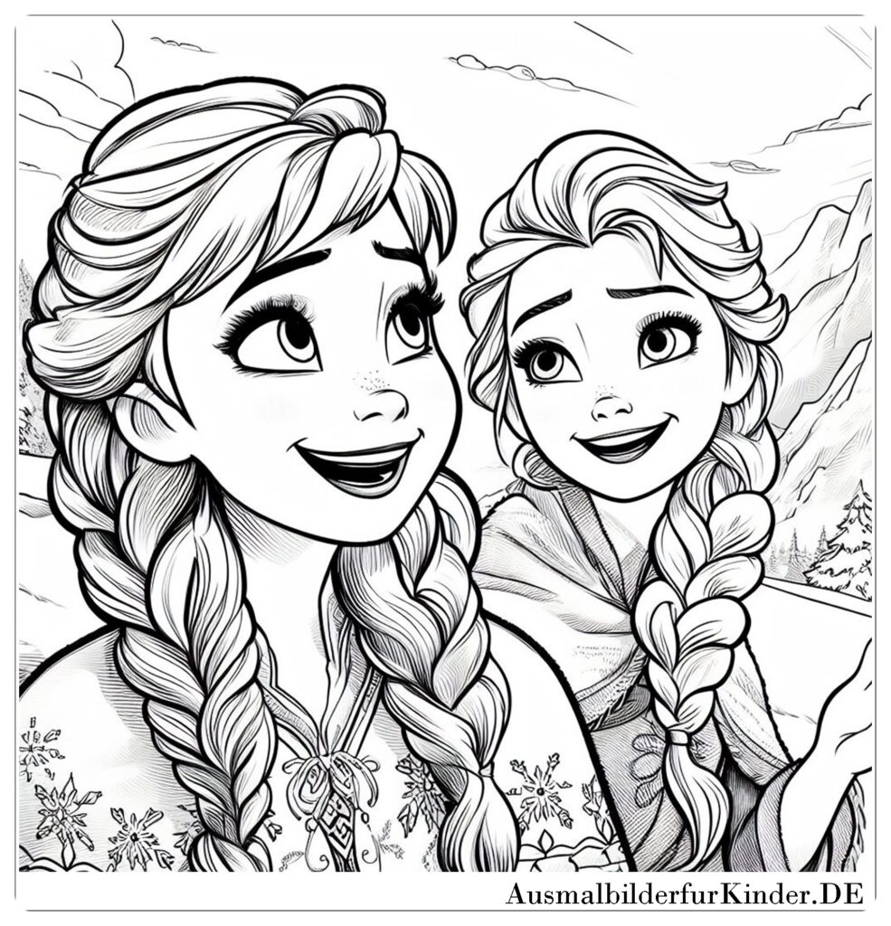 Ausmalbilder Anna und Elsa 013 by ausmalbilderfurkinder