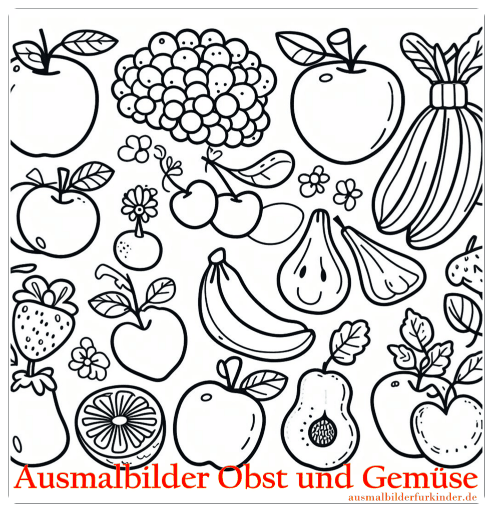 Ausmalbilder Obst und Gemüse 07 by ausmalbilderfurkinder.de