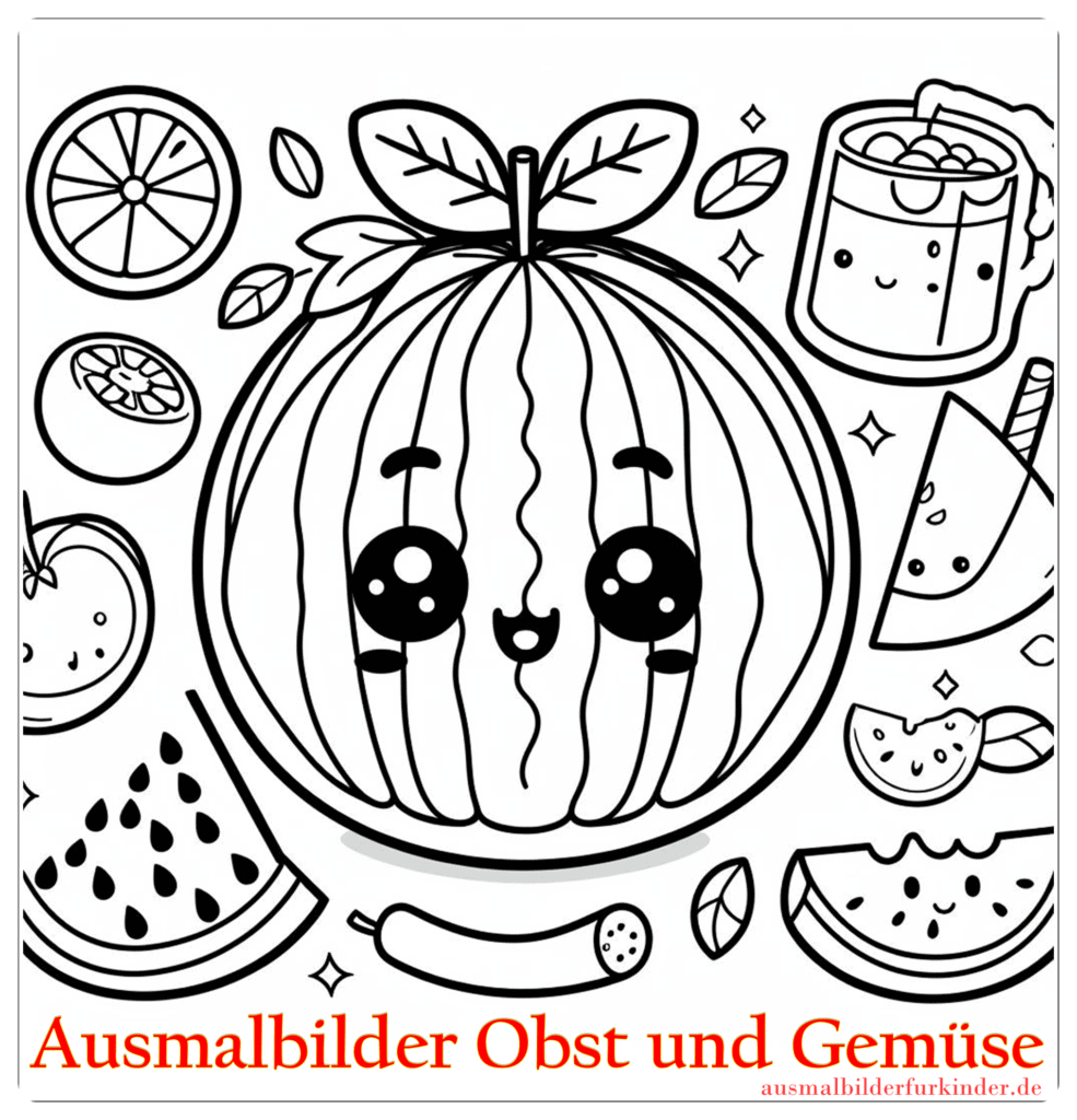 Ausmalbilder Obst und Gemüse 17 by ausmalbilderfurkinder.de