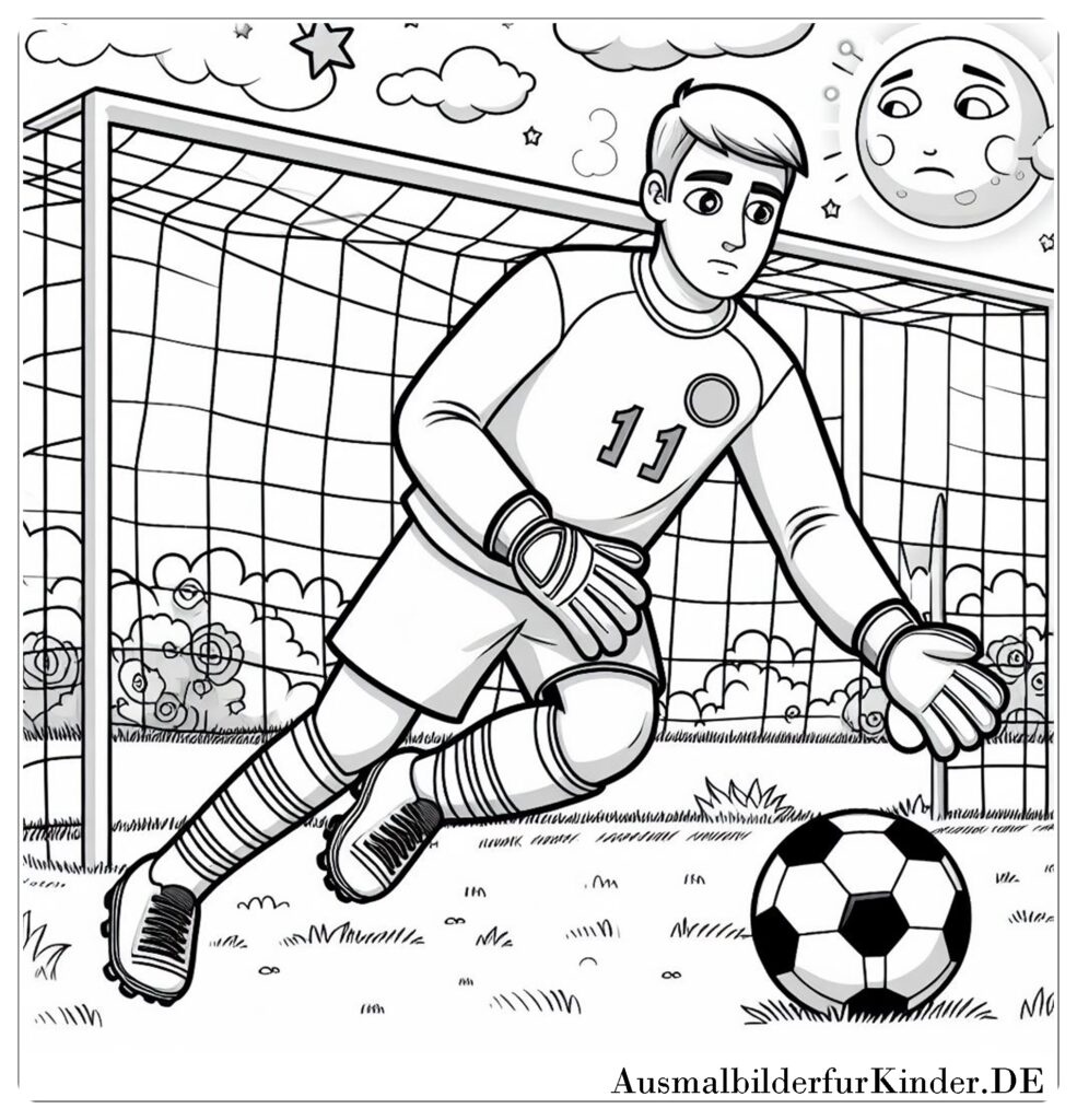 Ausmalbilder fußball torwart 07 by ausmalbilderfurkinder