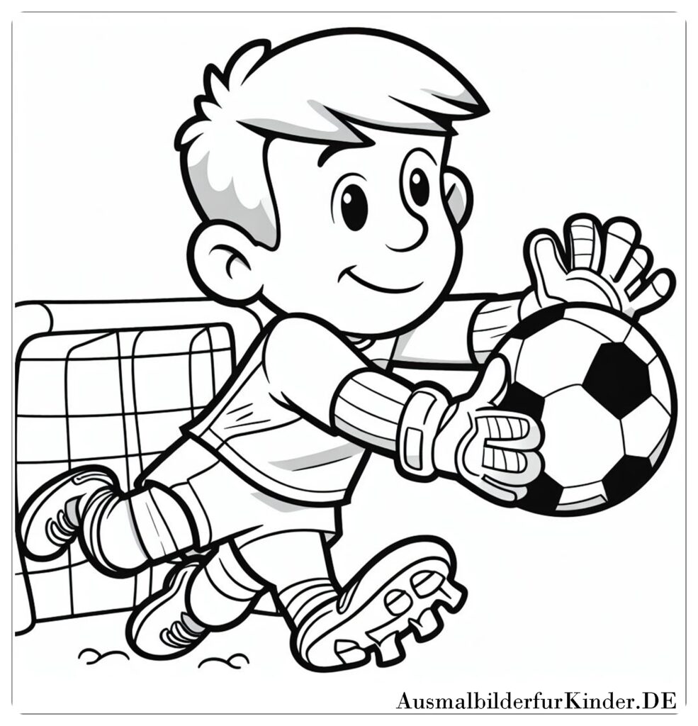 Ausmalbilder fußball torwart 08 by ausmalbilderfurkinder