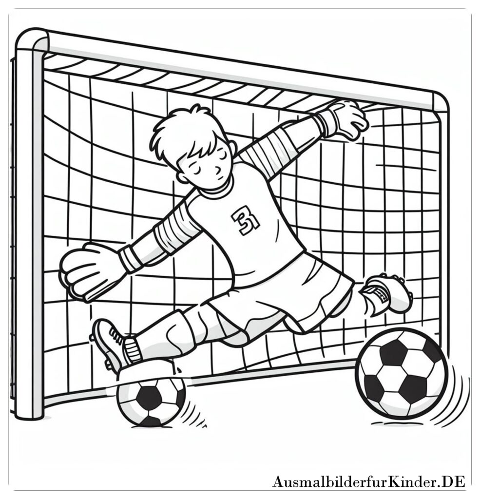 Ausmalbilder fußball torwart 09 by ausmalbilderfurkinder