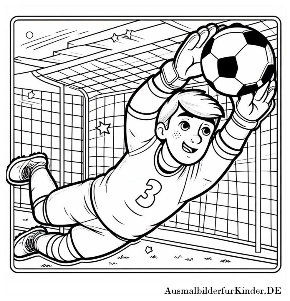 Ausmalbilder fußball torwart 14 by ausmalbilderfurkinder