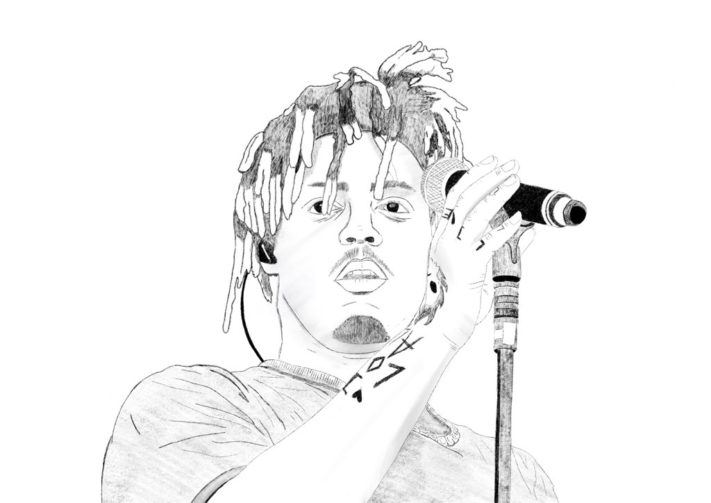 juice wrld coloring page